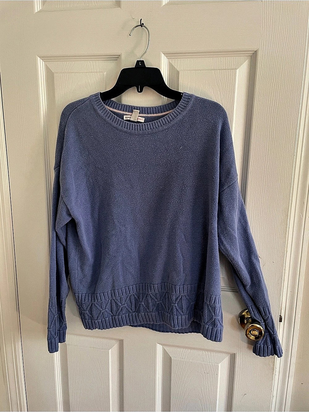 Isaac Mizrahi Live! Crew Neck Sweater in Blue Size Medium Like New